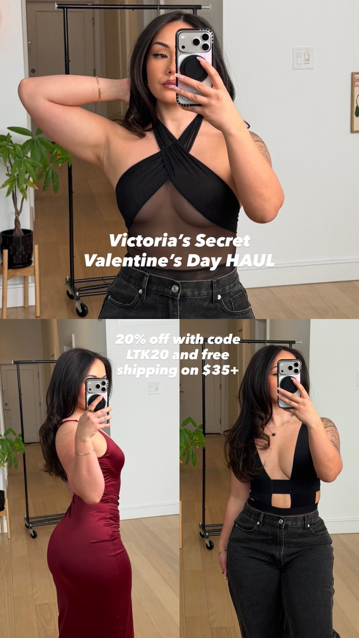 which outfit is your fav?! 20% off at @victoriassecret NOW plus free shipping on $35+ with code LTK20 (excludes clearance, not stackable with other offers)! Wearing size Small in everything! #VSpartner 

