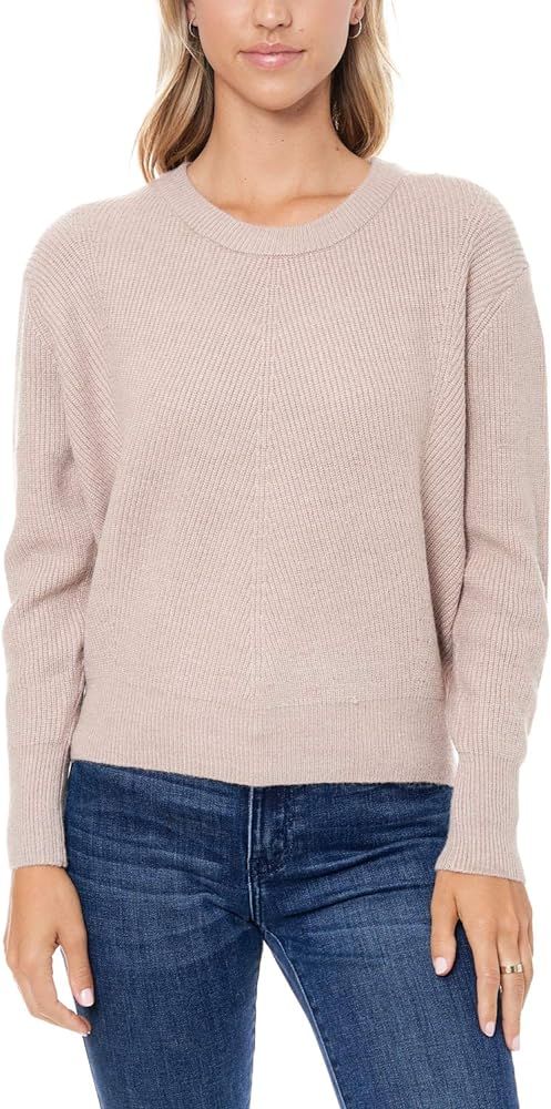 Elodie Women's Casual Crew Neck Sweater Pullover Shirts Long Sleeve Wine at Amazon Women’s Clot... | Amazon (US)