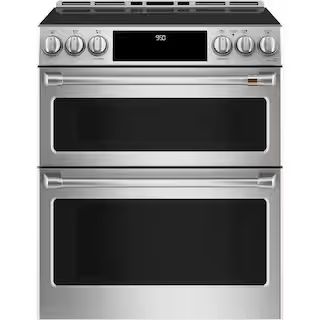 6.7 cu. ft. Smart Slide-In Double Oven Induction Range with Self-Cleaning and Convection Lower Ov... | The Home Depot