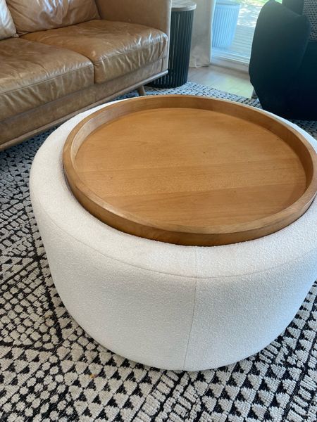 This round, removable top storage coffee table is where it’s at! Store blankets or toys for a less clustered look. And the price is more than nice! Still need to style the top, but so glad I pulled the trigger and purchase this one. 

#LTKhome