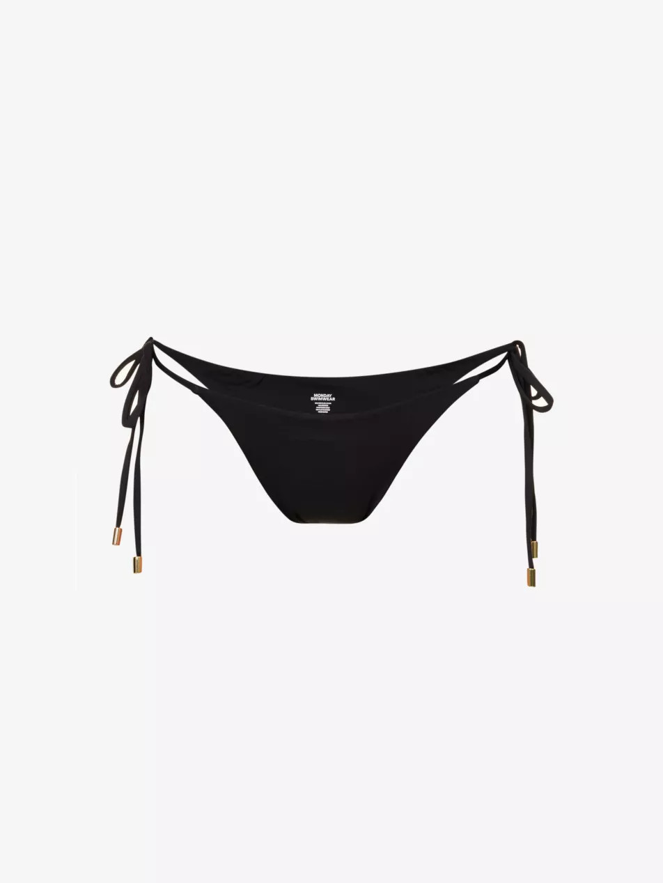 Palma high-rise stretch-recycled nylon bikini bottom | Selfridges