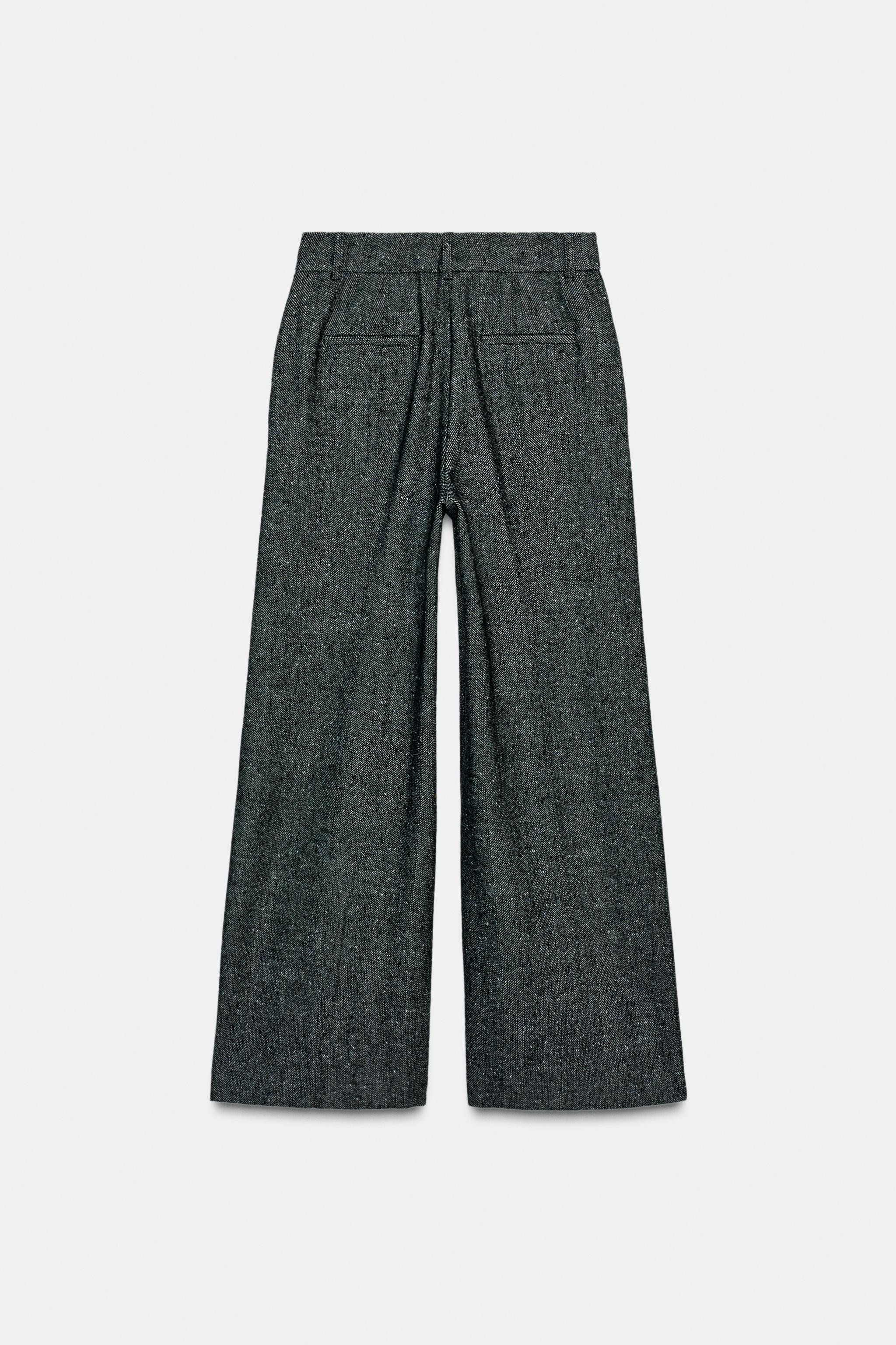 ZW COLLECTION STRAIGHT-LEG WOOL PANTS | Zara US