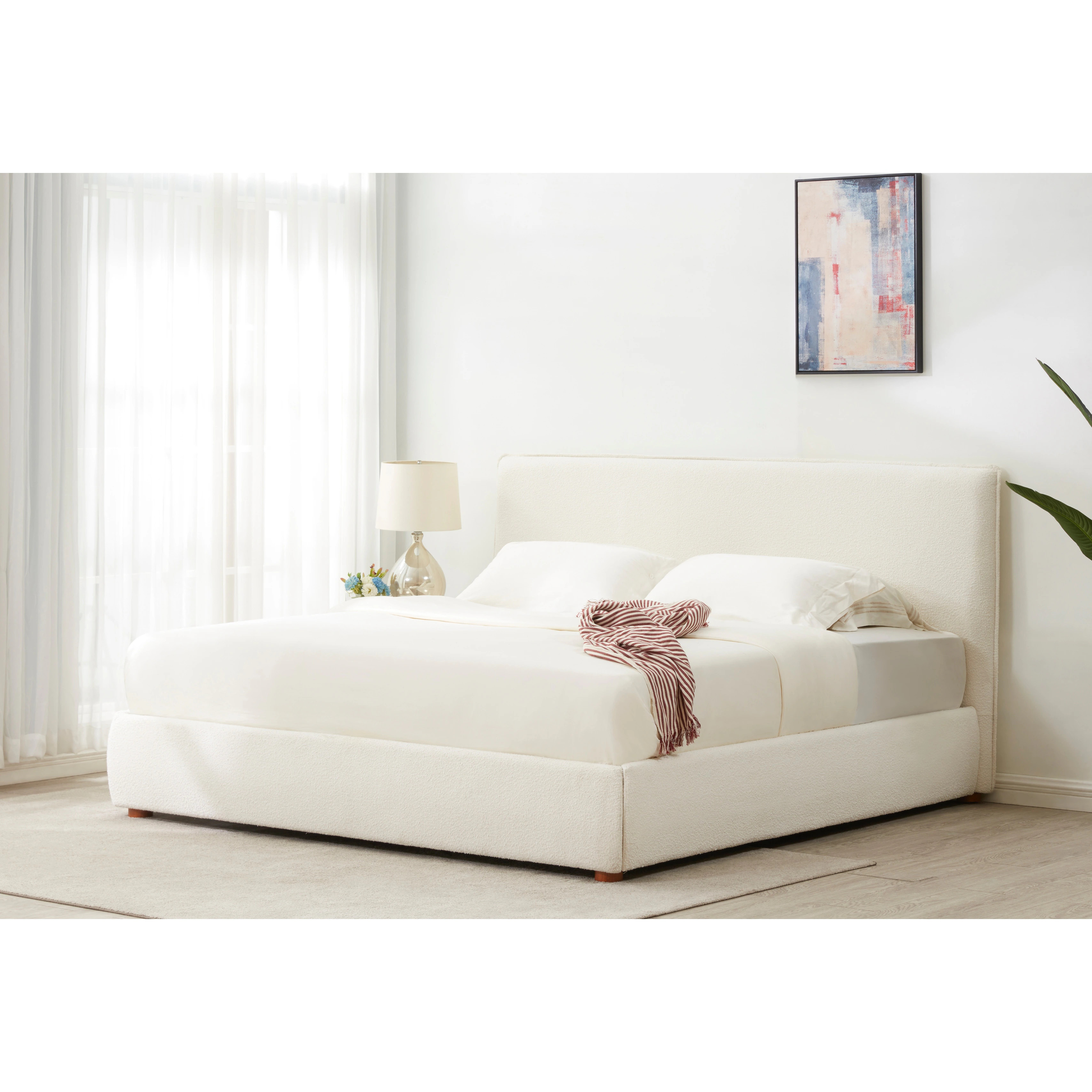 SAFAVIEH Couture Callahan Boucle Bed, Modern | Bed Bath & Beyond
