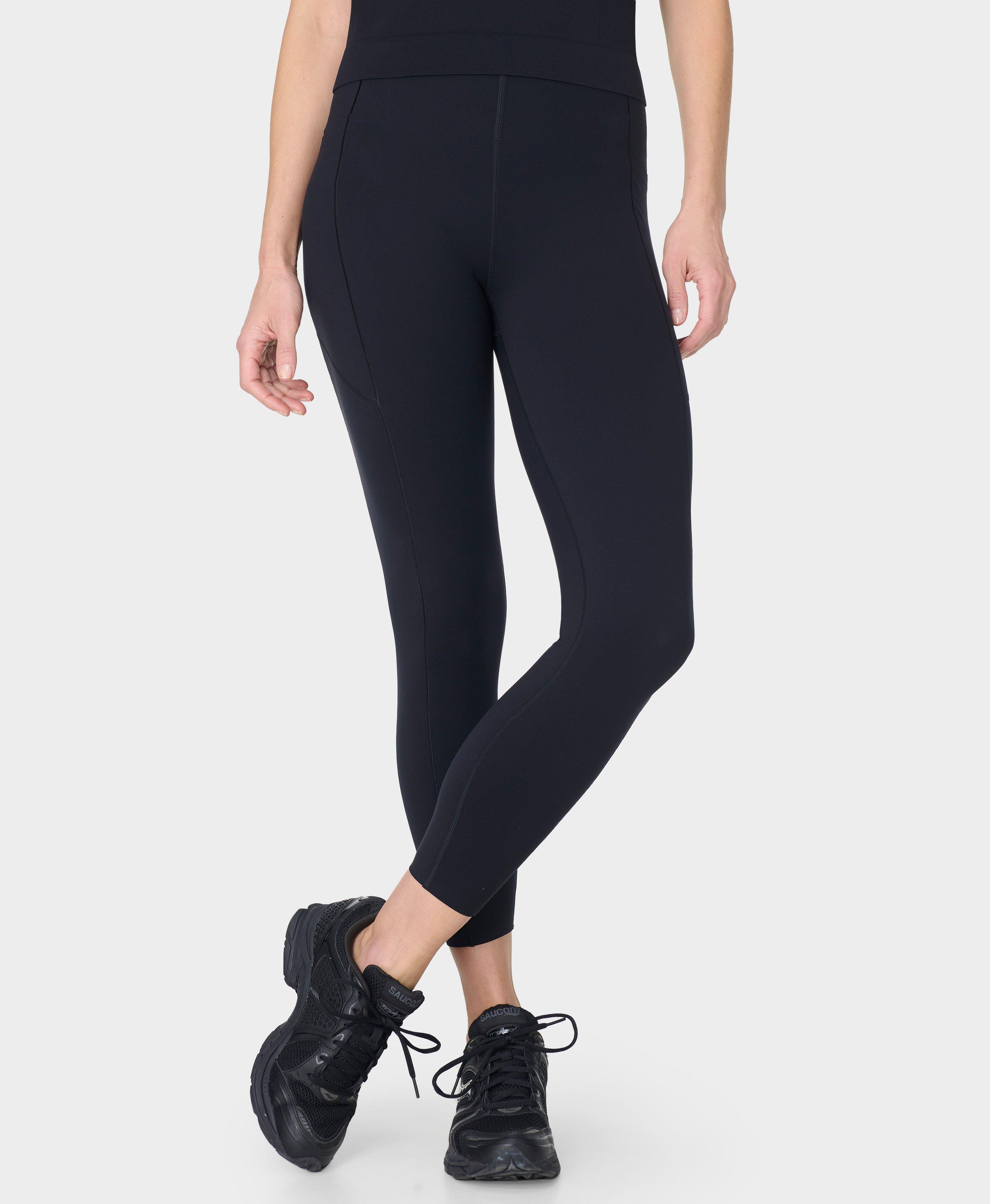 Power UltraSculpt High-Waisted 7/8 Gym Leggings - Black | Women's Leggings | Sweaty Betty | Sweaty Betty UK