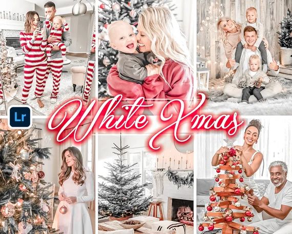White Xmas Lightroom Presets, Christmas Day Mobile Instagram Feed Filter, Merry Holiday Blogger P... | Etsy (US)