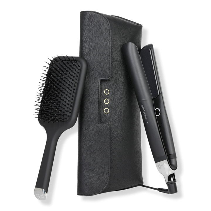 Platinum+ Styler 1" Flat Iron Gift Set With Paddle Brush & Heat Resistant Bag | Ulta