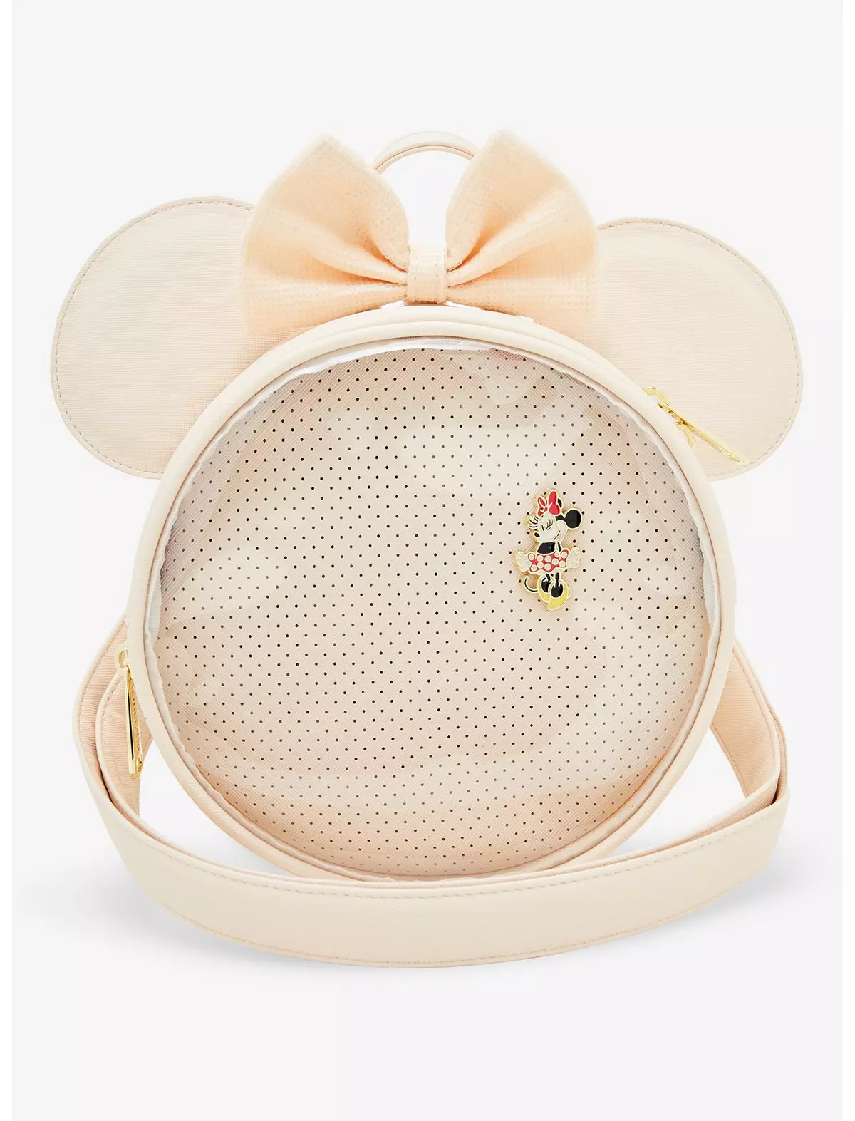 Loungefly Disney Minnie Mouse Ears Pin Display Crossbody Bag - BoxLunch Exclusive | BoxLunch