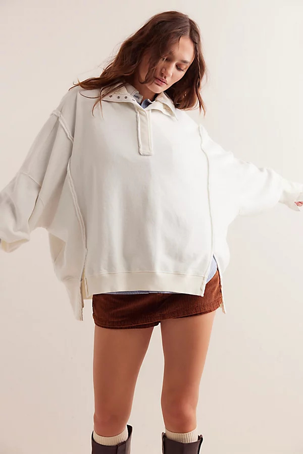 We The Free Camden Henley Sweatshirt | Free People (Global - UK&FR Excluded)