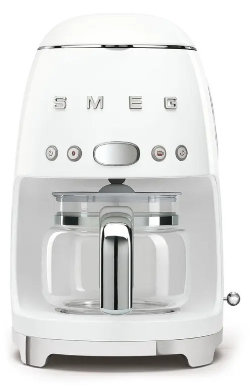 smeg '50s Retro Style 10-Cup Drip Coffeemaker in White at Nordstrom | Nordstrom