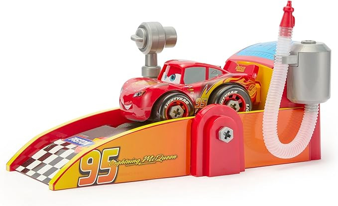 Disney Store Official Lightning McQueen Mechanic Shop & Launcher Play Set - Includes Lightning Mc... | Amazon (US)