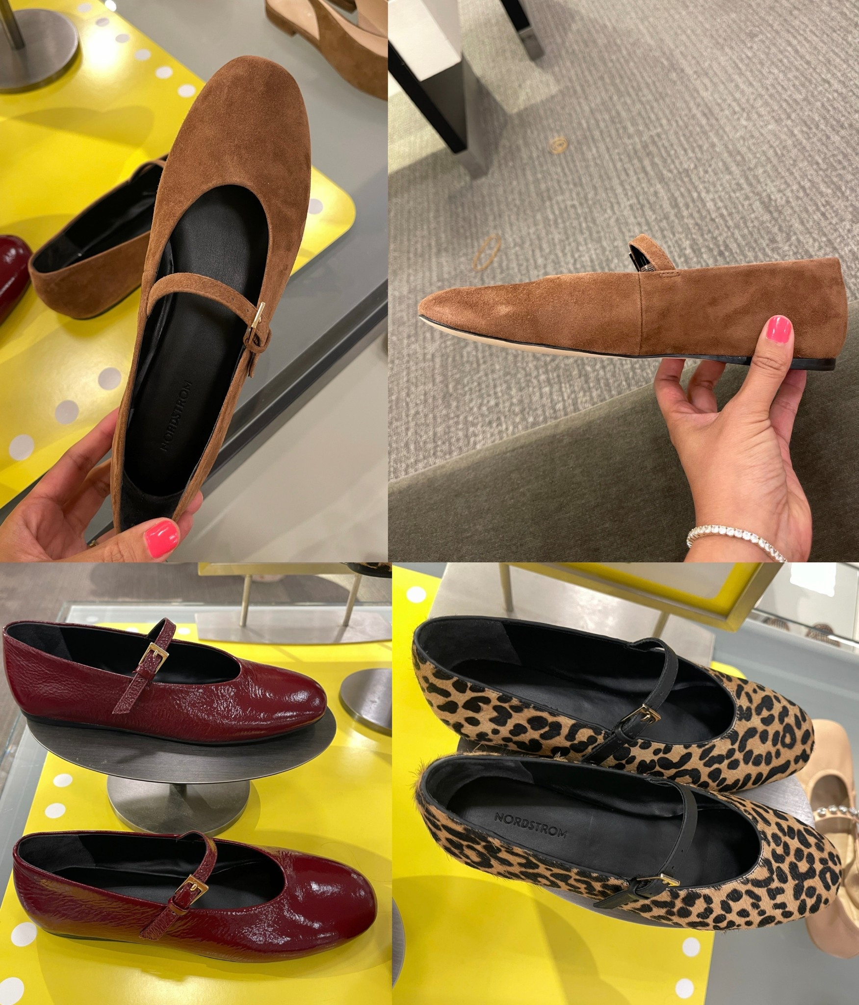 Tried on the brown suede and they ran a bit roomy. Employee said they would stretch a bit so I tried 1/2 size down and those also fit 

#LTKShoeCrush #LTKFindsUnder100 #LTKSaleAlert