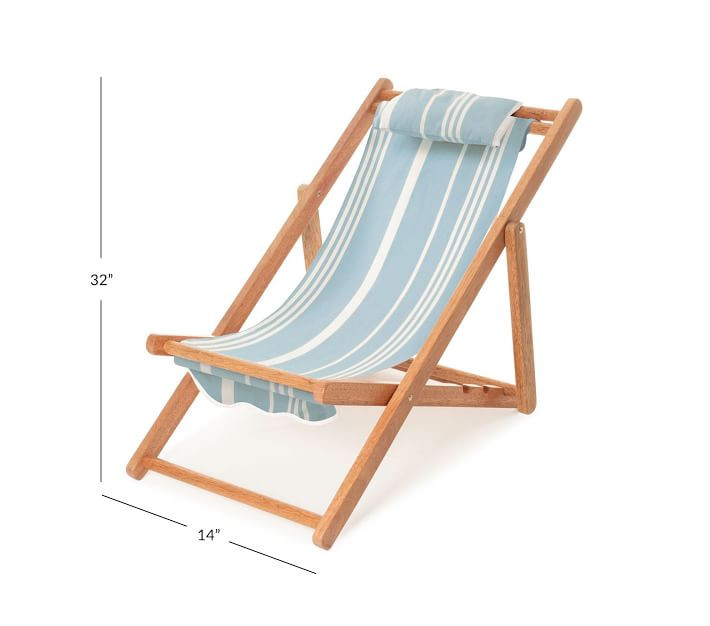 Mini Sling Chair, Vintage Blue Stripe | Pottery Barn Kids