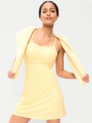 Stretch Woven Racerback Tennis Dress | Old Navy (US)