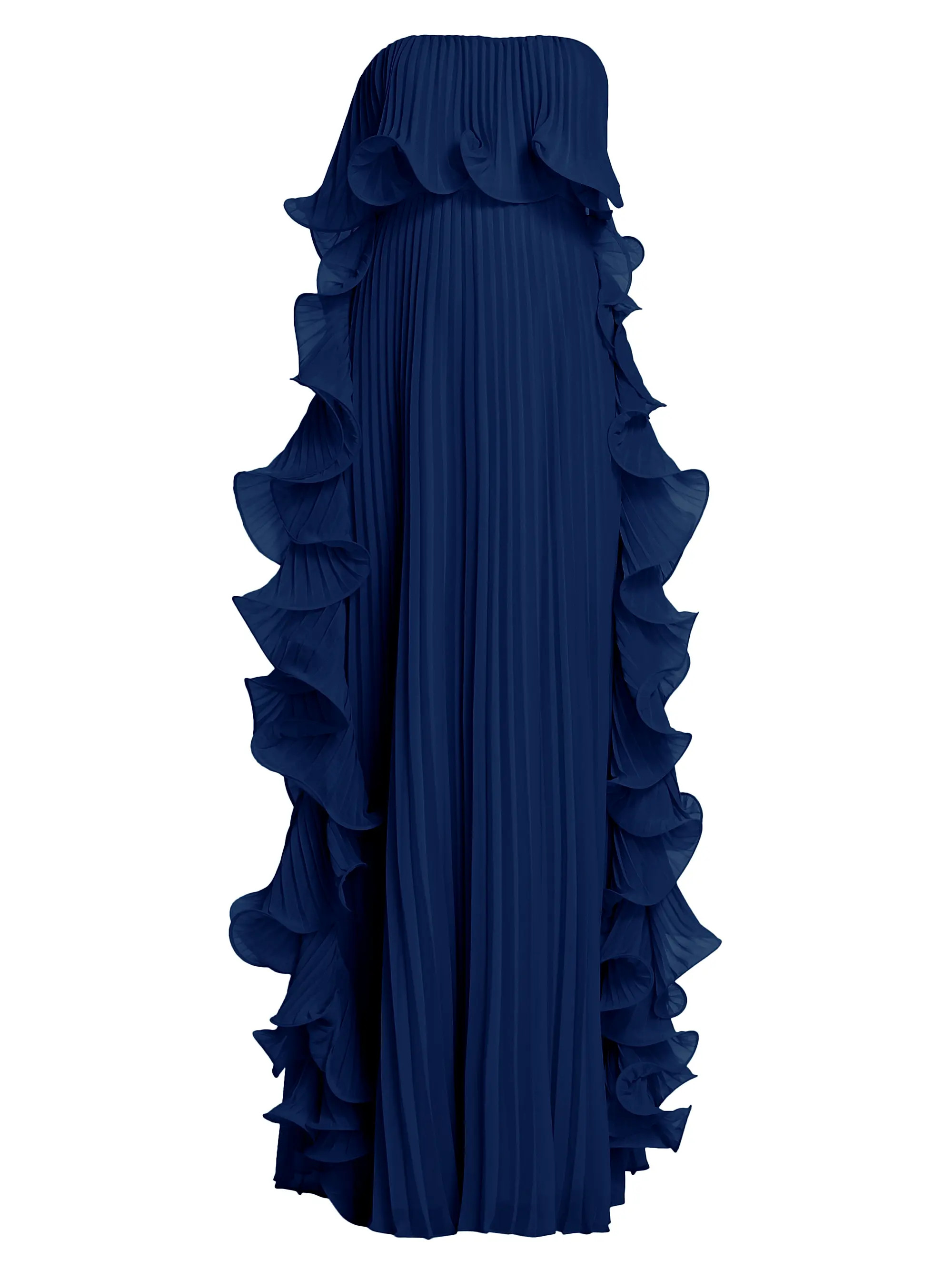 Strapless Pleated Ruffle Gown | Saks Fifth Avenue