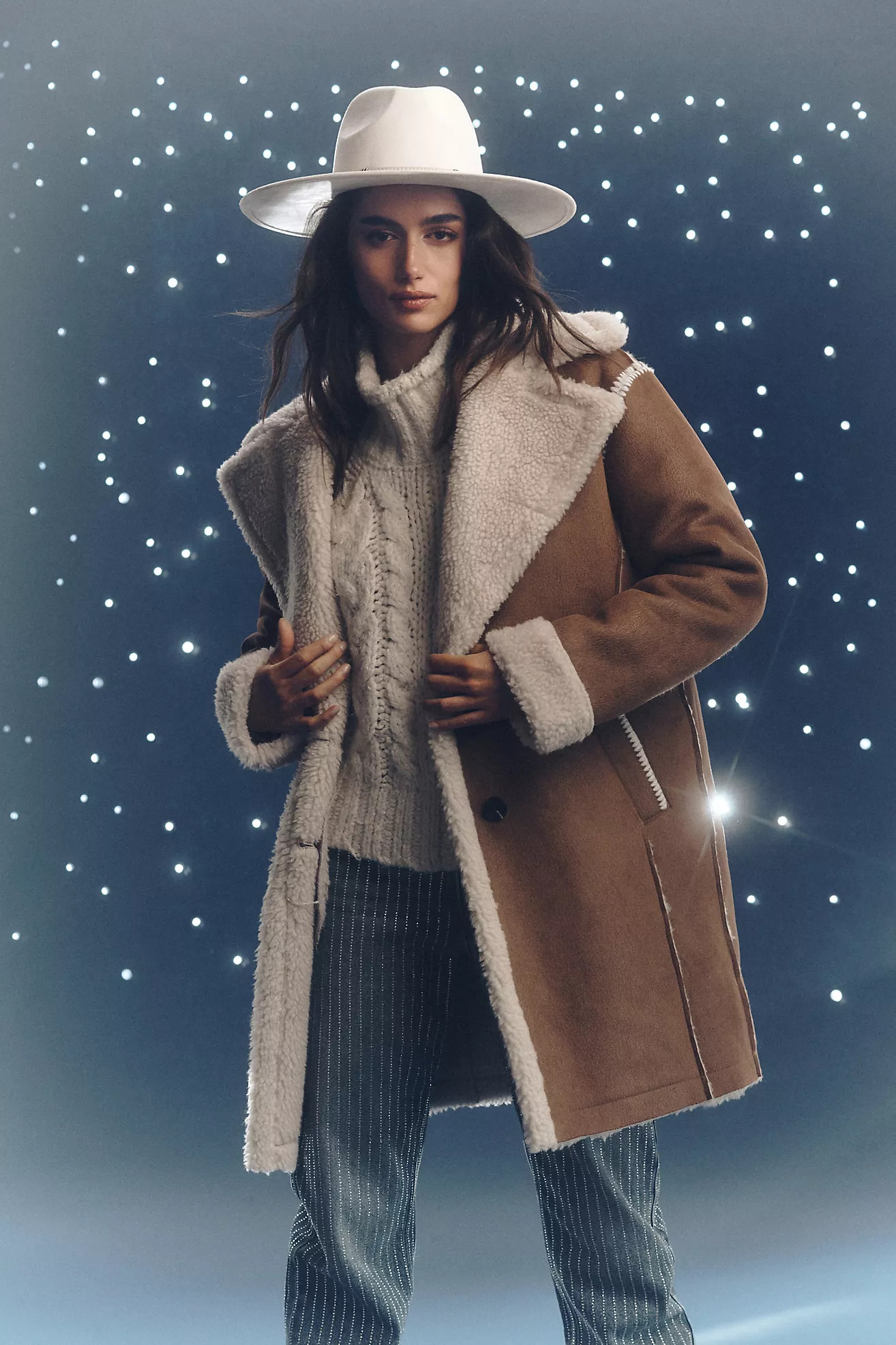 Avec Les Filles Faux-Shearling Coat | Anthropologie (US)
