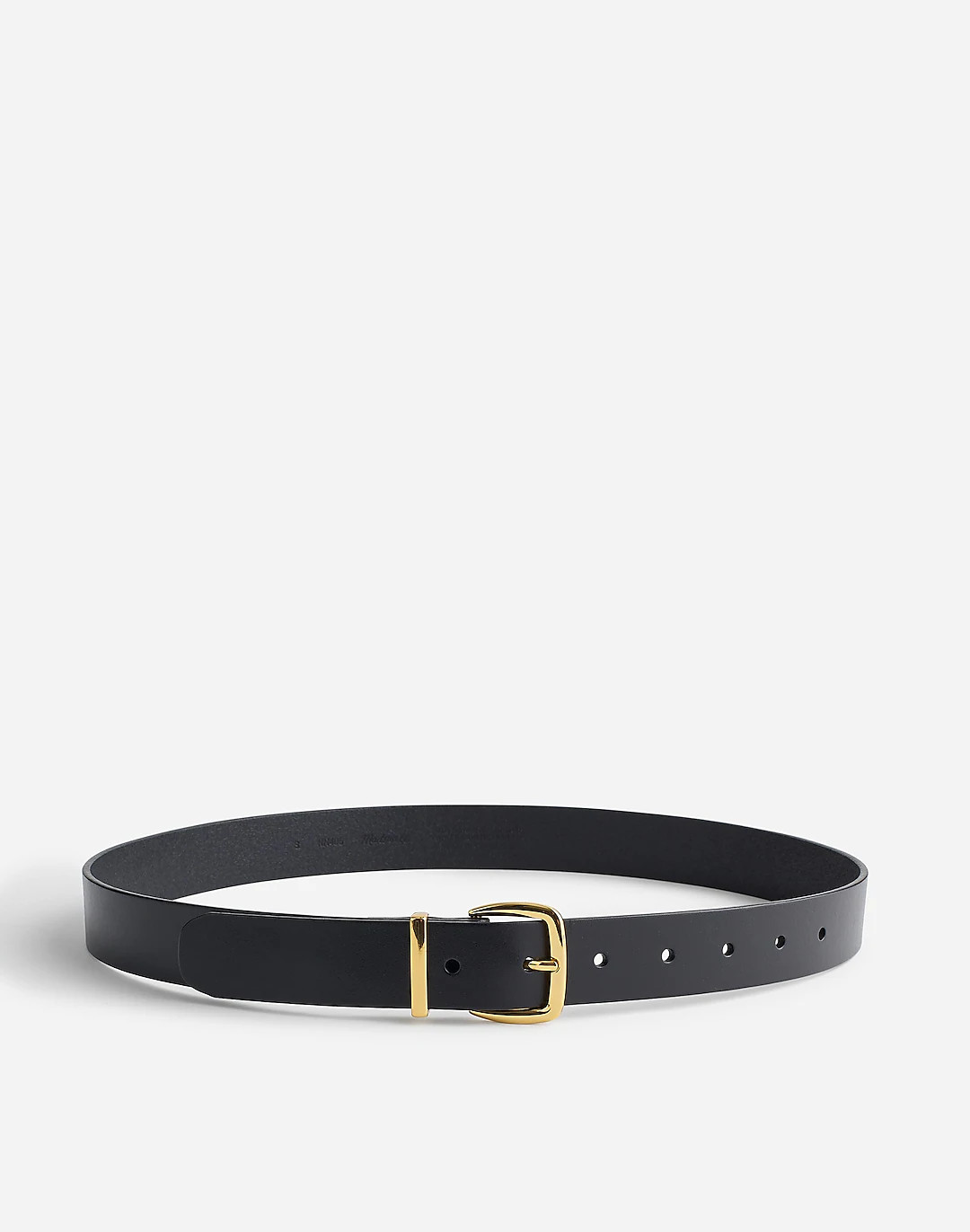 Chunky Buckle Skinny Leather Belt | Madewell