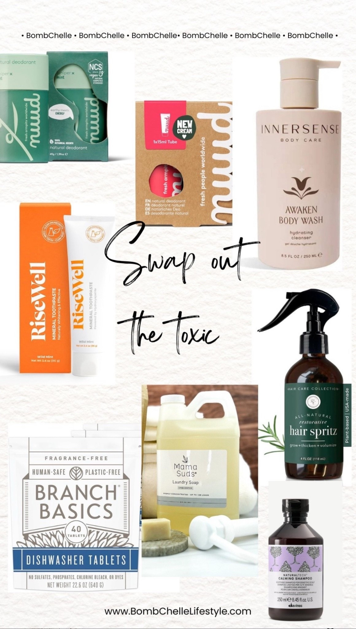 Find what you wear/use daily and slowly find cleaner solutions to match your lifestyle.

Here's been some of our favorites from toothpaste to deodorant to laundry soap to dishwasher to haircare.