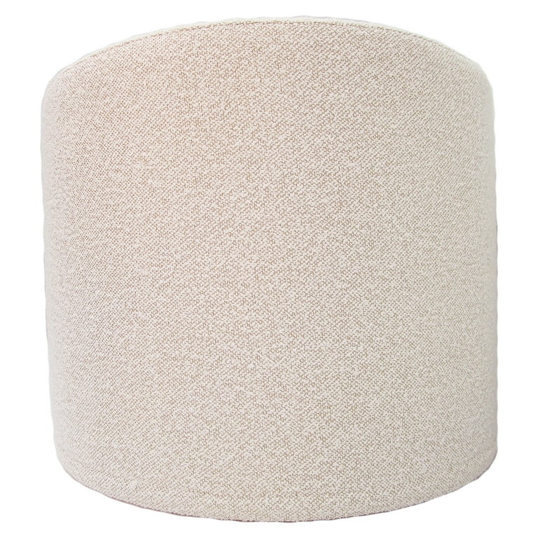 Better Homes & Gardens 20" Round Outdoor Pouf Ottoman, 1-Piece, Cream Boucle | Walmart (US)