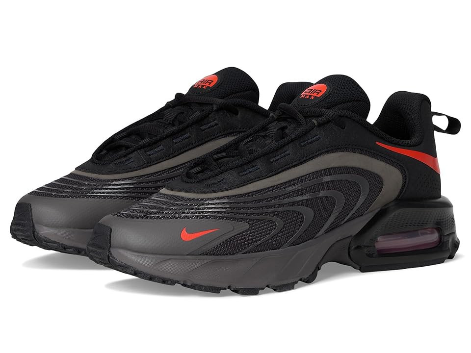 Nike Kids Air Max Fire (Big Kid) Kids Shoes Medium Ash/Team Orange/Black : 4 Big Kid M, Faux Leather | Zappos