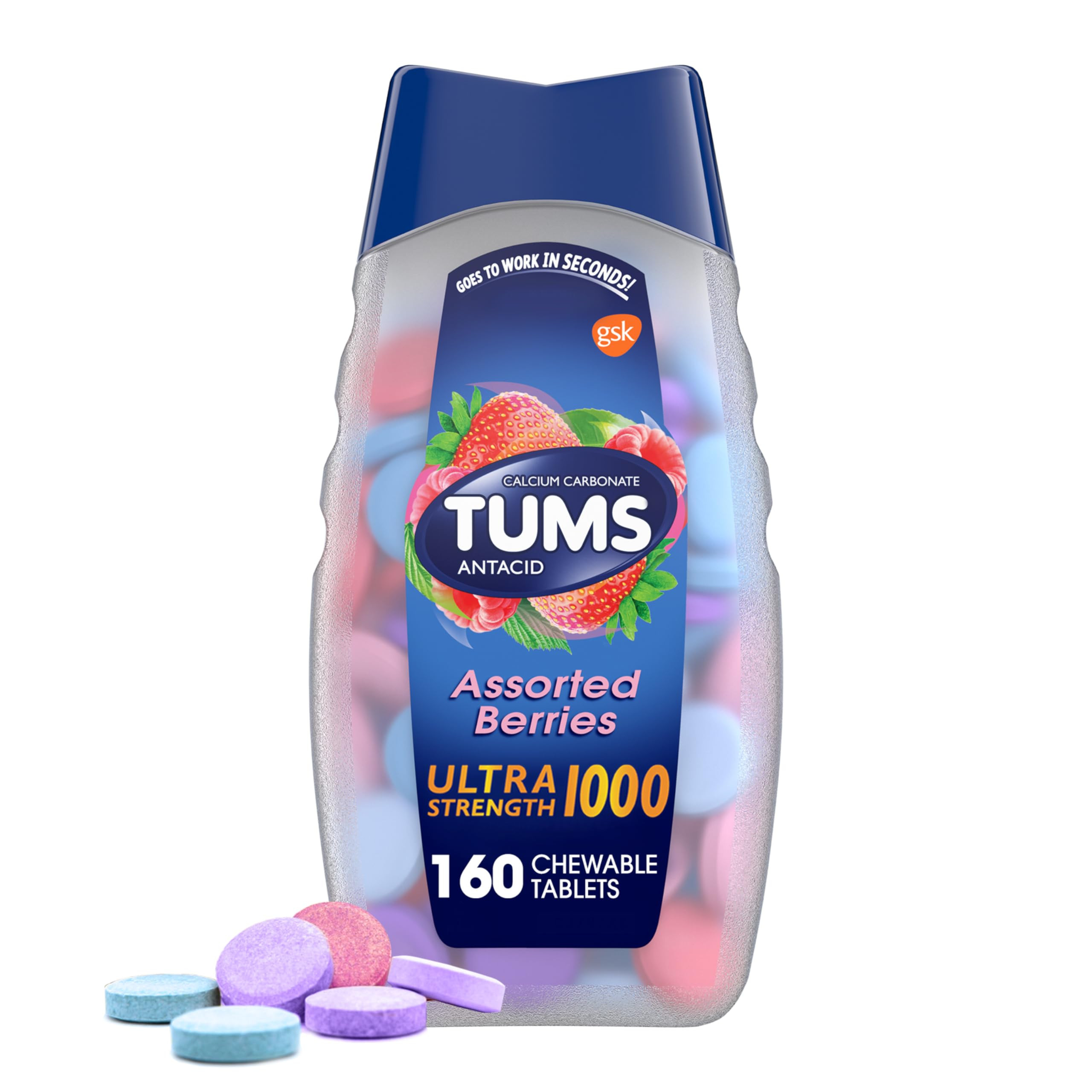 Glaxo Smithkline Consumer B001G7QOU6 Ultra Strength Assorted Berrie Antacid Chewable Tablet for H... | Amazon (UK)