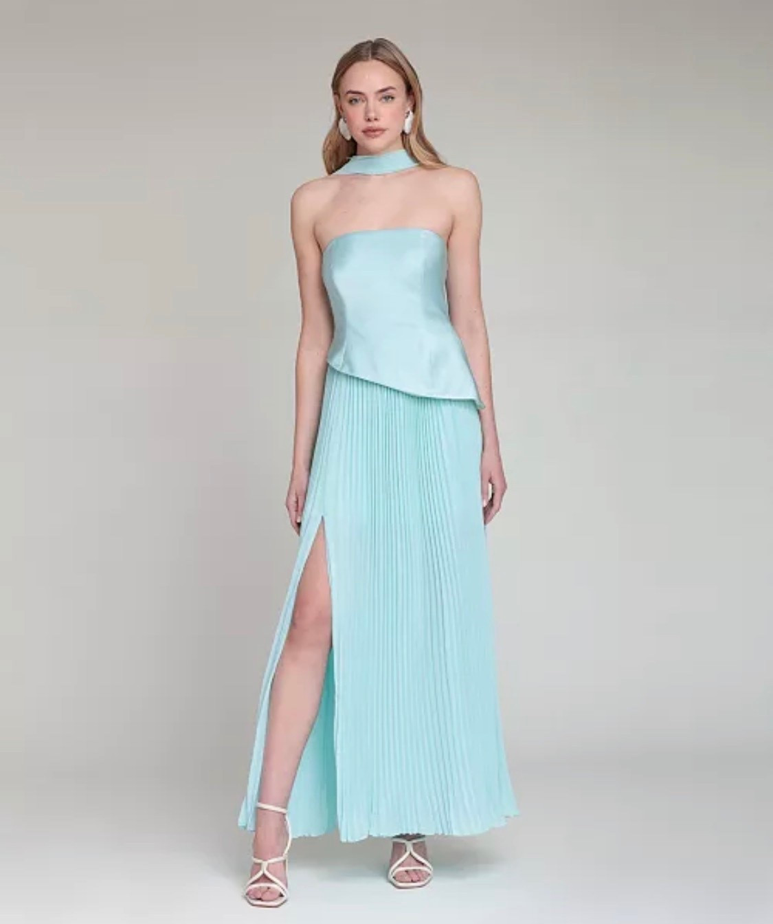 Avec Les Filles Women's Strapless Bodice Chiffon Combo Dress @Macys 