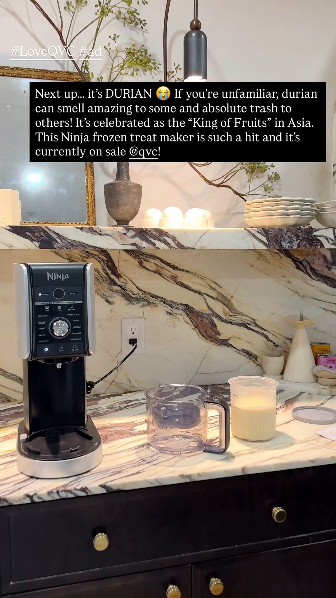 Code GIVE20 for 20% off @qvc! 

Next up... it's DURIAN! If you're unfamiliar, durian can smell amazing to some and absolute trash to others! It's celebrated as the "King of Fruits" in Asia. This Ninja frozen treat maker is such a hit and it's currently on sale @qvc!

#LoveQVC #ad

#LTKGiftGuide #LTKHoliday #LTKHome