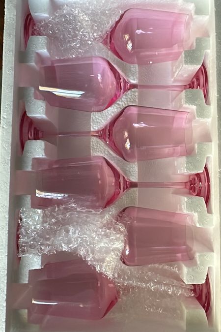 Pink wine glasses under $100 

#LTKSeasonal #LTKHome #LTKParties