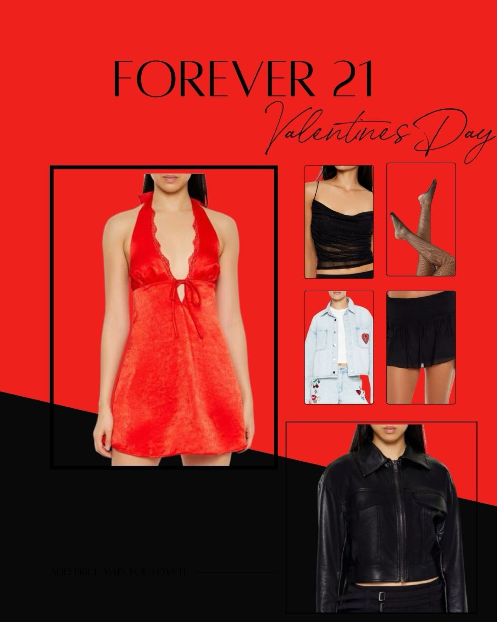 Forever 21
Valentine’s Day
Red & black looks 

#LTKSeasonal #LTKFindsUnder50 #LTKParties