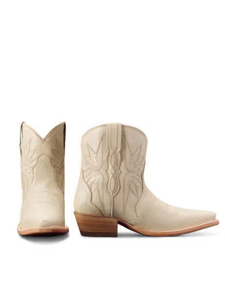 The Lynn in Cream Cowhide - Women's Bootie | Tecovas | Tecovas