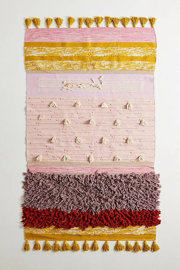 All Roads Texture-Striped Flatweave Rug | Anthropologie (US)