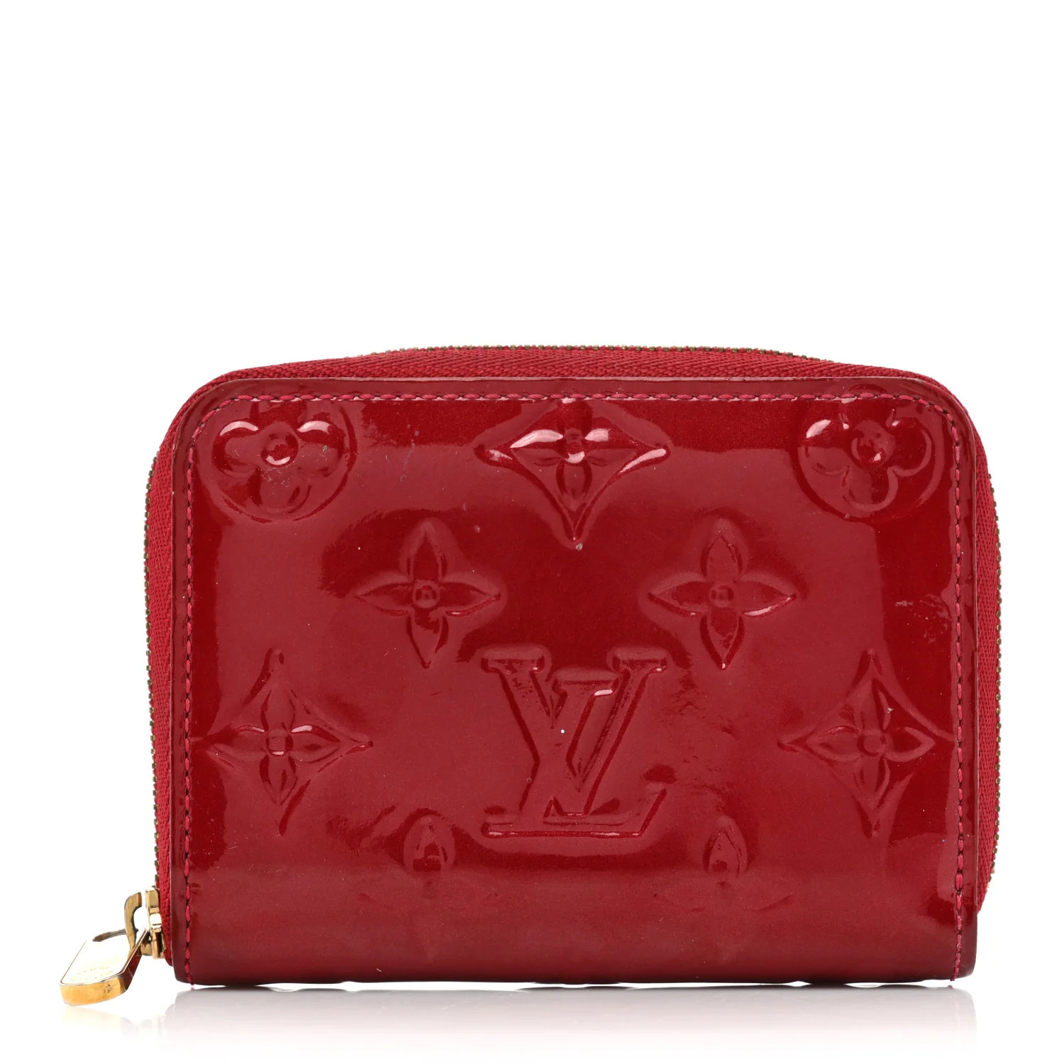 LOUIS VUITTON Vernis Zippy Coin Purse Pomme D'Amour | FASHIONPHILE (US)