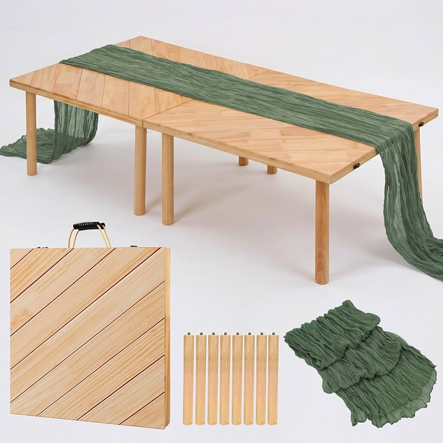 Low Picnic Table Portable, 60" X 30" Boho Picnic Table with Table Runner for Indoor,Outdoor,Campi... | Amazon (US)