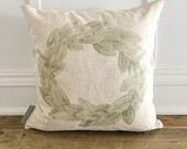 Magnolia Wreath Pillow Cover | Etsy (US)