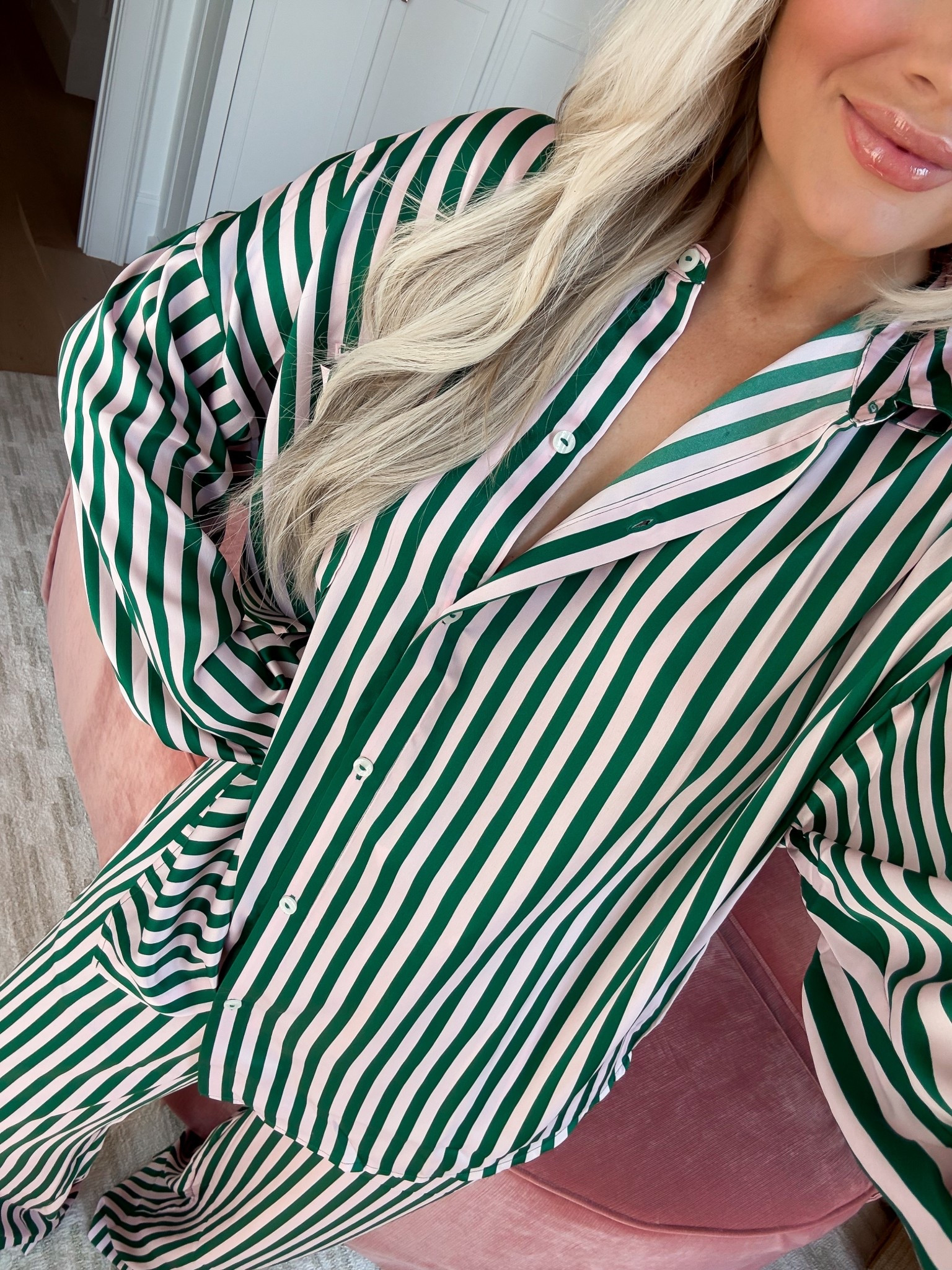 Wearing size medium in these pjs! Love them! 

#LTKselfcare #LTKgrwm #LTKmorningroutine