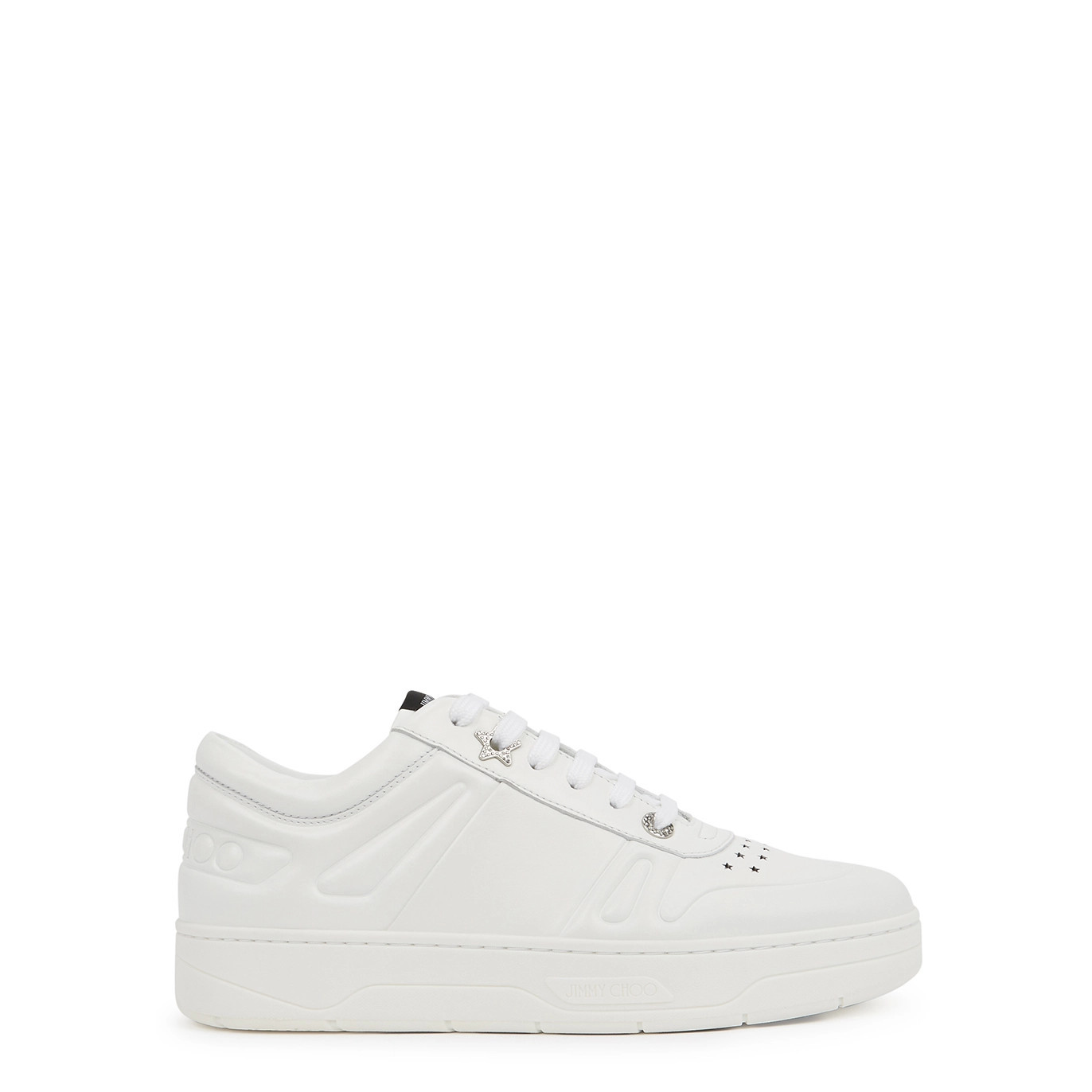 Jimmy Choo Hawaii/F White Leather Sneakers, Sneakers, White, Leather - 3 | Harvey Nichols (Global)