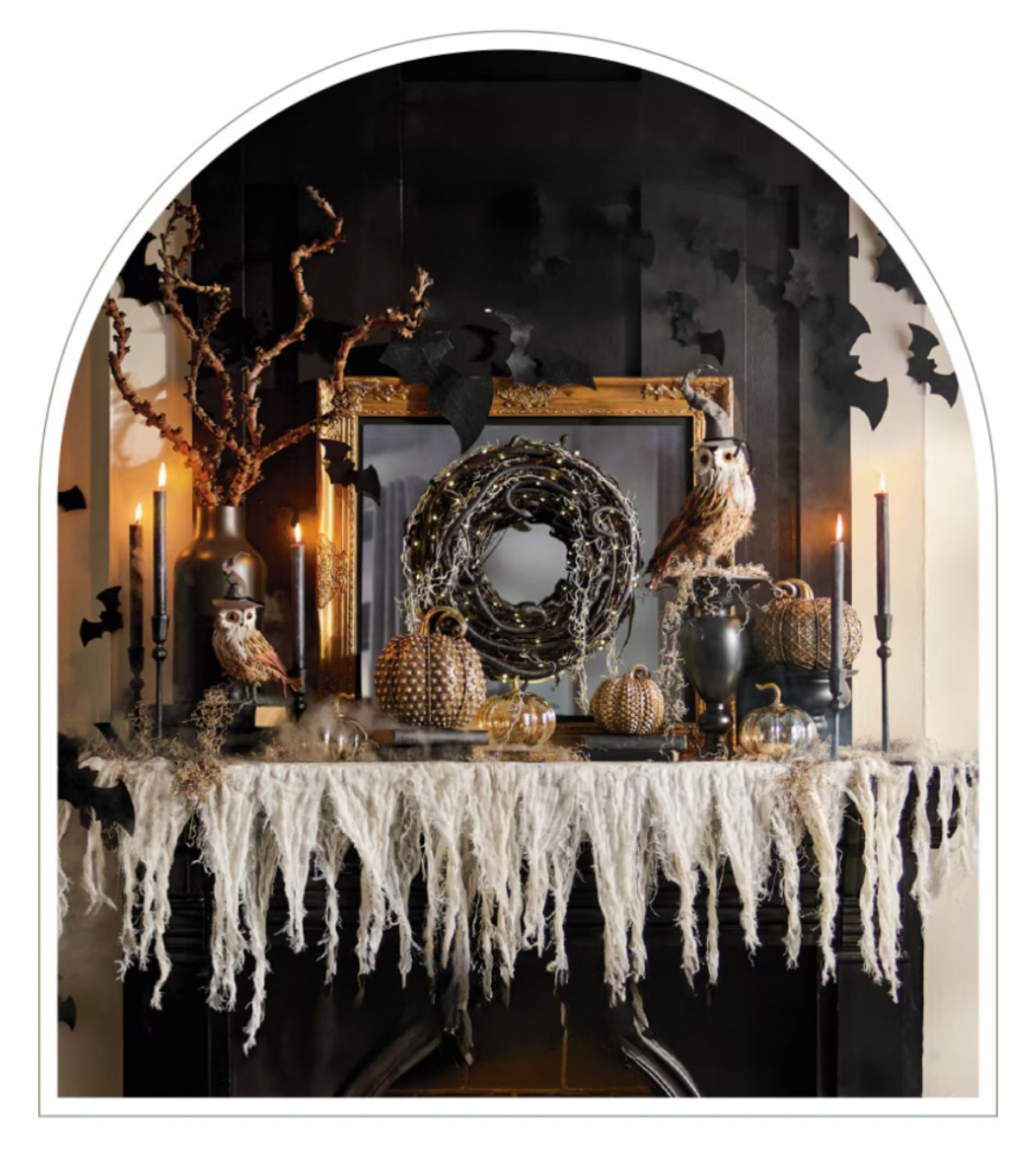 Stores are coming out with the coolest Halloween decorations this year! Love this mantle set up!
🖤

#LTKHome #LTKSeasonal #LTKHalloween