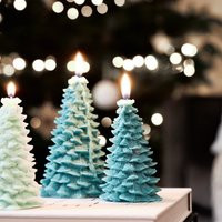 Small Christmas Tree Candle/ Scented Soy Wax Candle, Christmas Decoration, Gift Ideas, Dinner Table Decor, Festive Season Home Decor | Etsy (US)