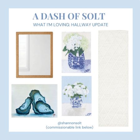 New classic and coastal updates I purchased or was gifted for our hallway project! 

Home decor, coastal home, mirror, woven mirror, target style, studio McGee, runner rug, coastal art 

#LTKhome #LTKfindsunder100