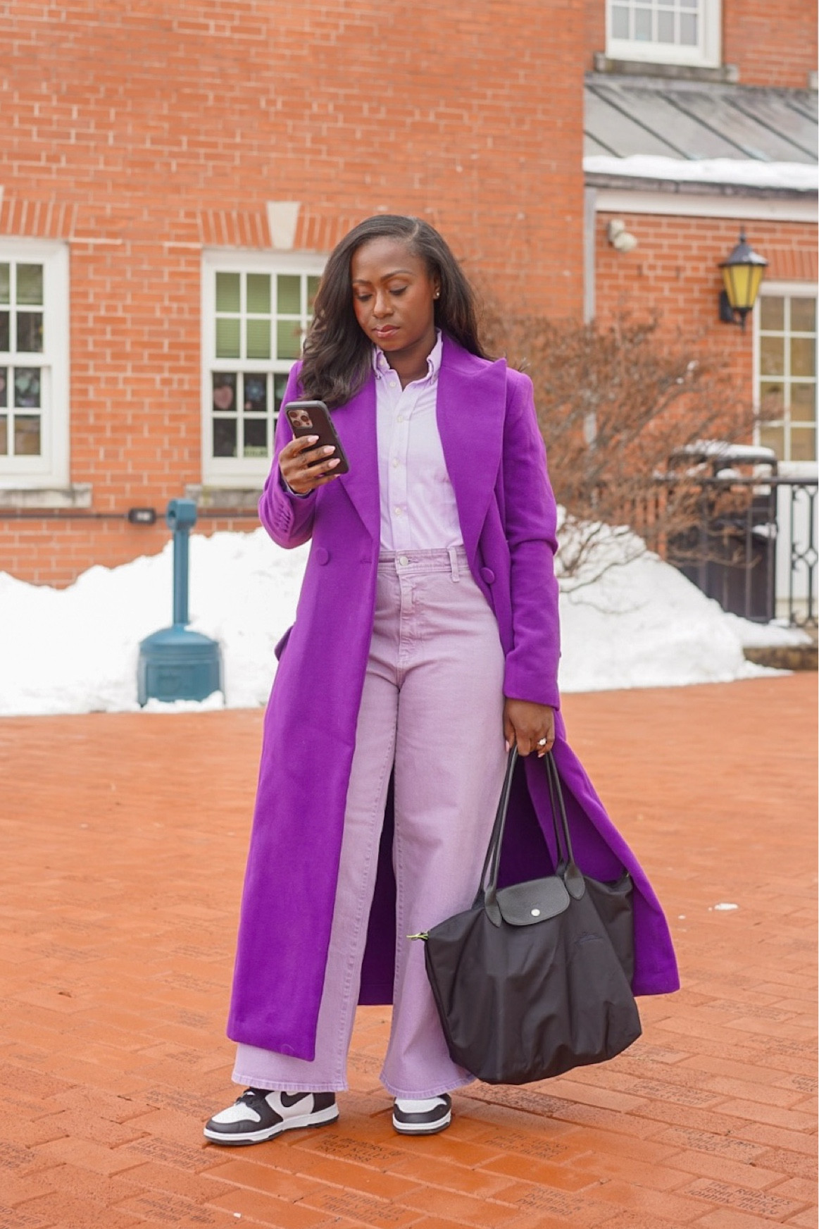 Color blocking my favorite color Lavender! 