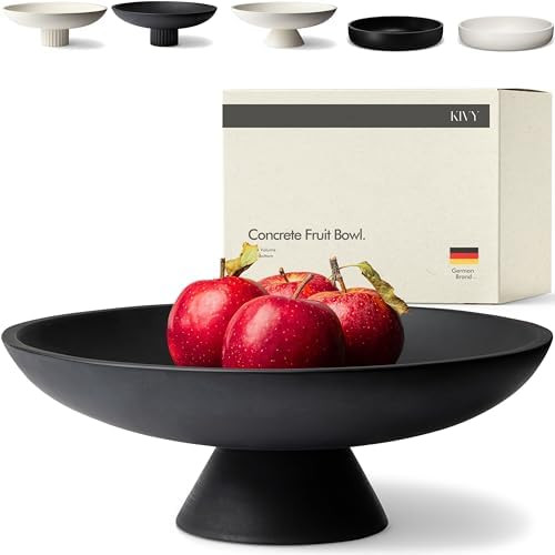 KIVY Concrete Fruit Bowl for Kitchen Counter - Large Decorative Bowl for Home Decor - Modern Key ... | Amazon (US)