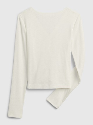 Kids Rib Ruched T-Shirt | Gap (US)
