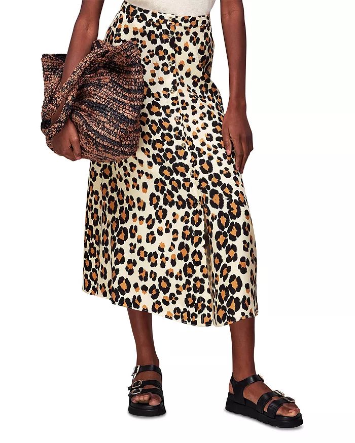 Painted Leopard Button Skirt | Bloomingdale's (US)