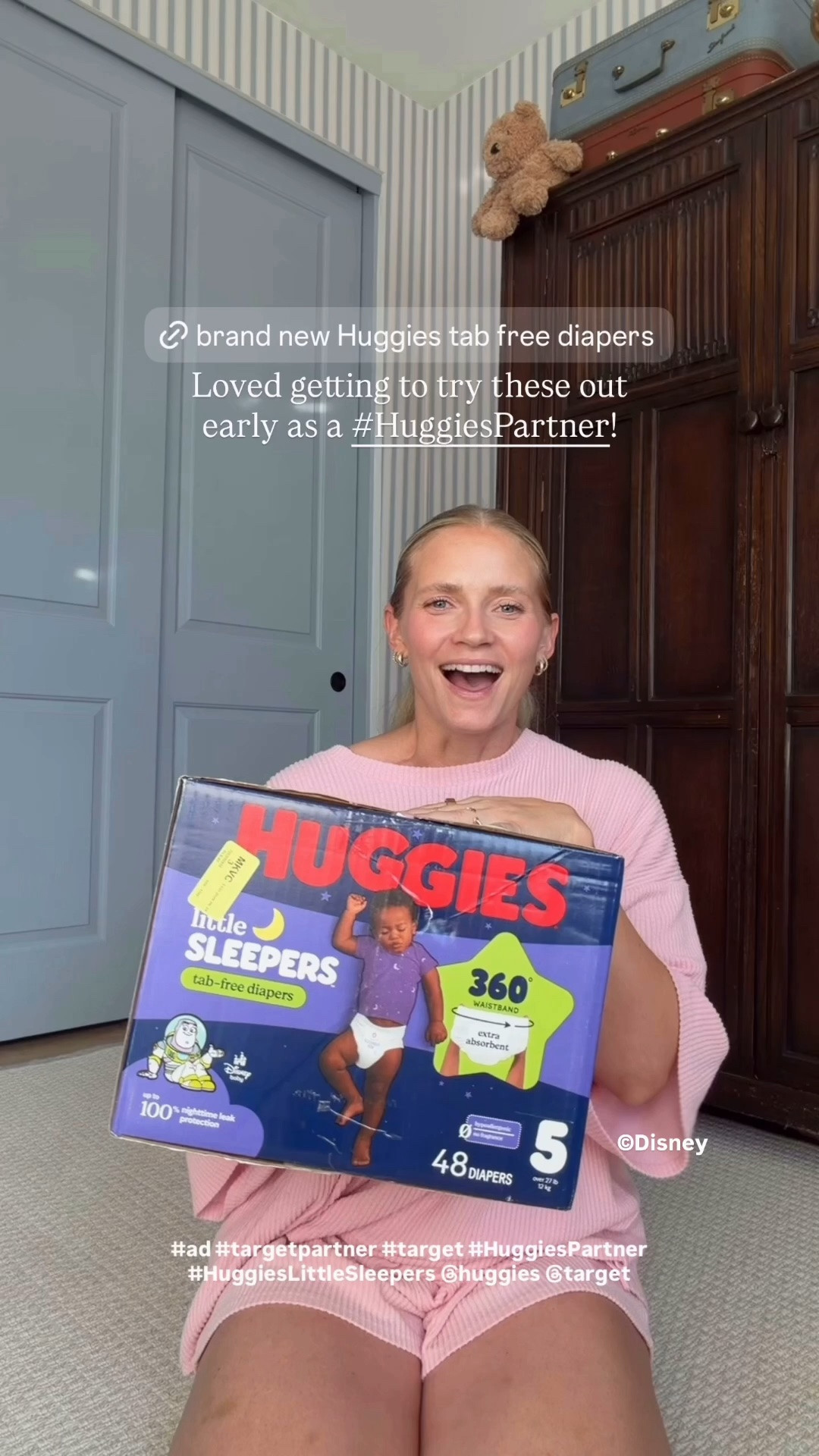#ad I got to try out these new Huggies Little Sleepers 360 diaper pants early as a Huggies partner and they are the nighttime upgrade your little one needs - exclusive to Target only! It has the 360°waistband, easy tear sides, adorable Toy Story prints, and made without fragrance or parabens. Sizes 3-7. Shop through my LTK! @Target @Huggies #TargetPartner #Target #HuggiesLittleSleepers #HuggiesPartner

#LTKmomlife #LTKBaby #LTKKids