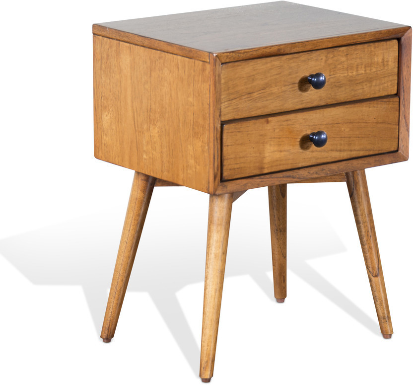 American Modern Orange Brown Nightstand | 1stopbedrooms