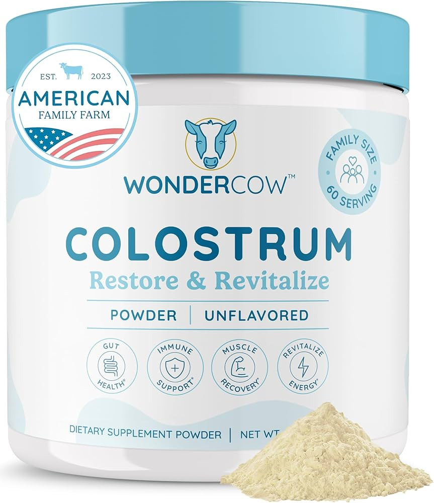 WONDERCOW Colostrum Supplement Powder for Gut Health, Immune Support & Wellness | Natural IgG Pur... | Amazon (US)