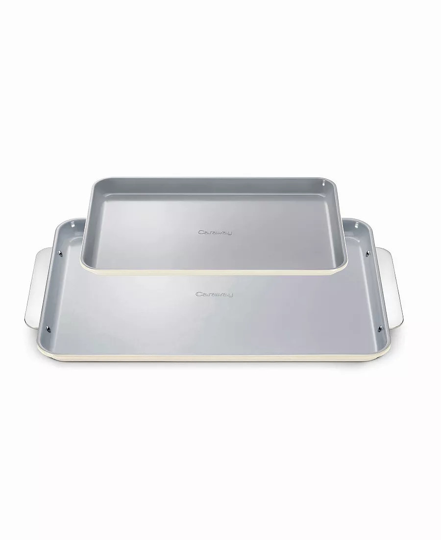 Caraway Nonstick Ceramic 2-Piece Baking Sheet Duo - Macy's | Macy's