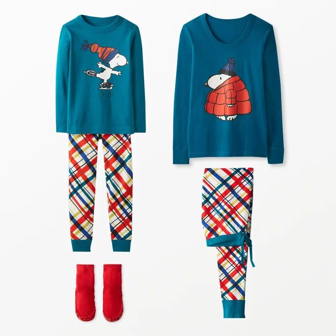 Peanuts Long John Pajamas In Organic Cotton | Hanna Andersson