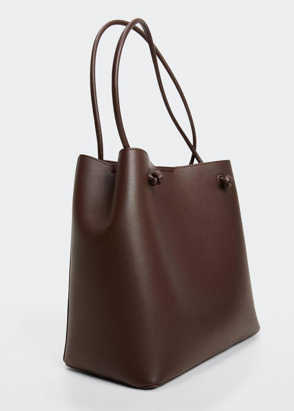 Knots pleated shopper bag -  Women | Mango USA | MANGO (US)