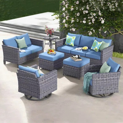 Lovall 7 Piece Sofa Seating Group with Cushions | Wayfair North America