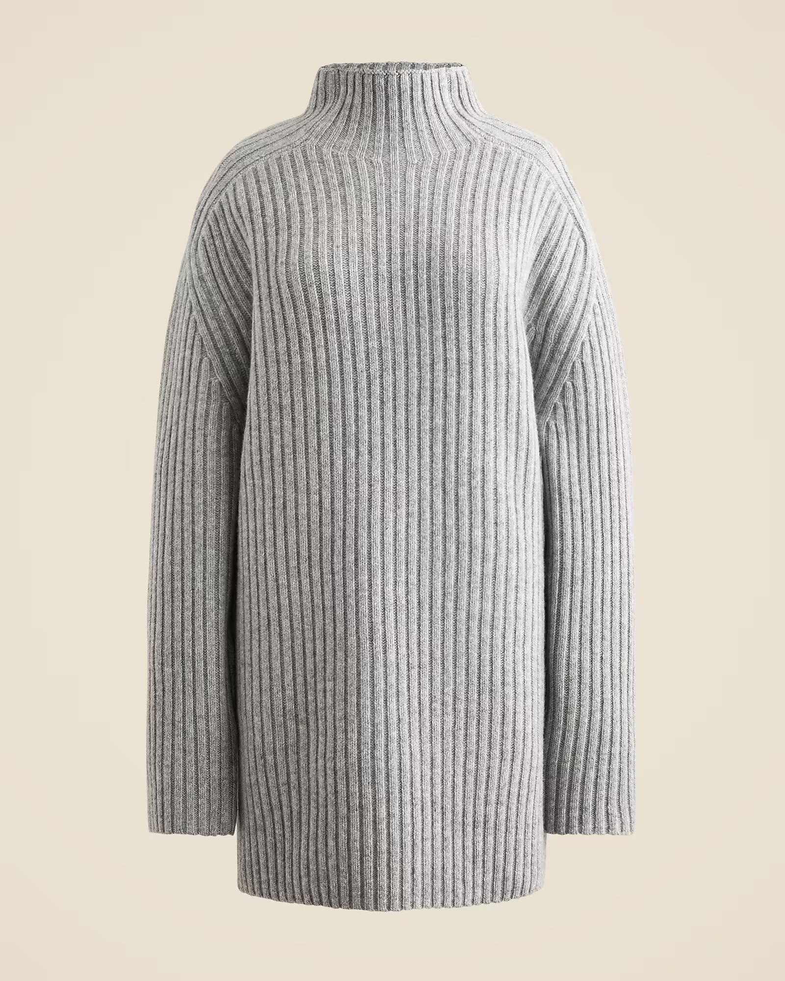 Ribbed turtleneck mini sweater-dress in vintage wool | J. Crew US